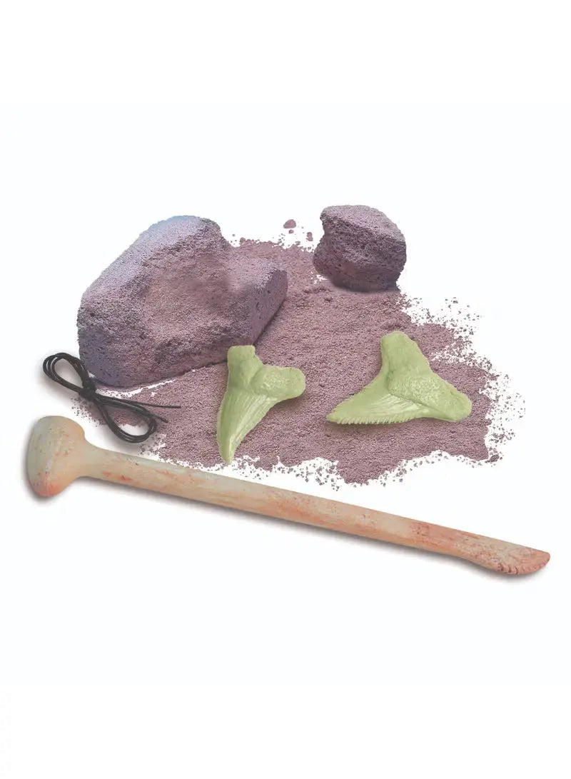 4M Kidzlabs Dig & Glow Shark Tooth Fossils 4M Yallatoys