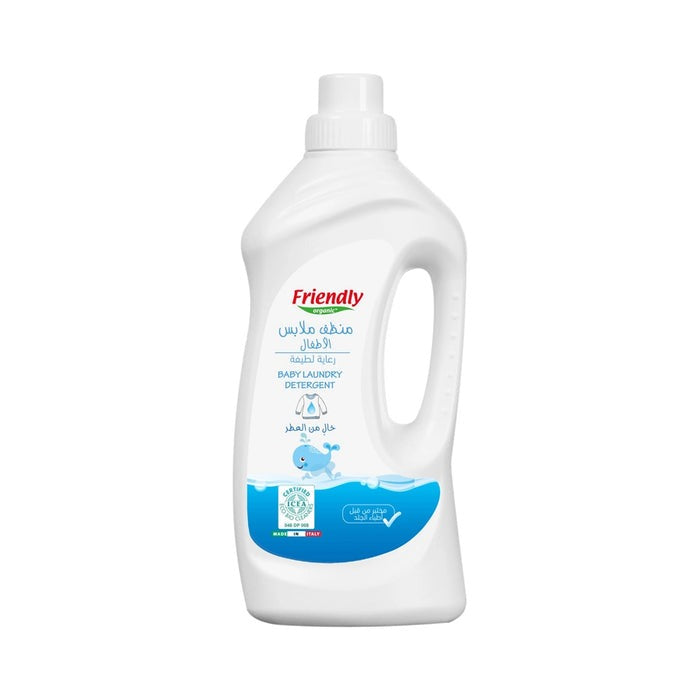 Friendly Organic Fragrance Free Baby Laundry Detergent White  1000ml Friendly Organic Yallatoys