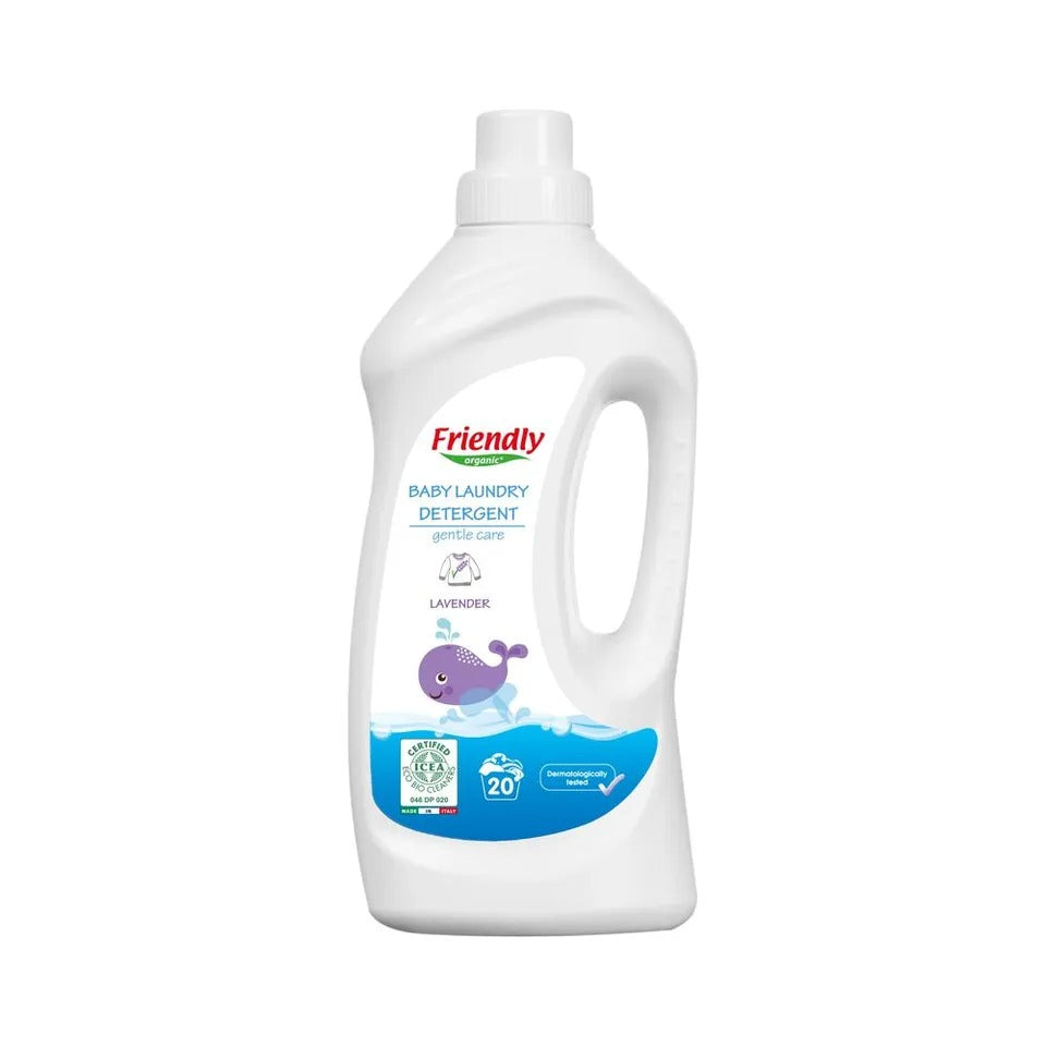 Friendly Organic Lavender Baby Laundry Detergent White 1000ml Friendly Organic Yallatoys