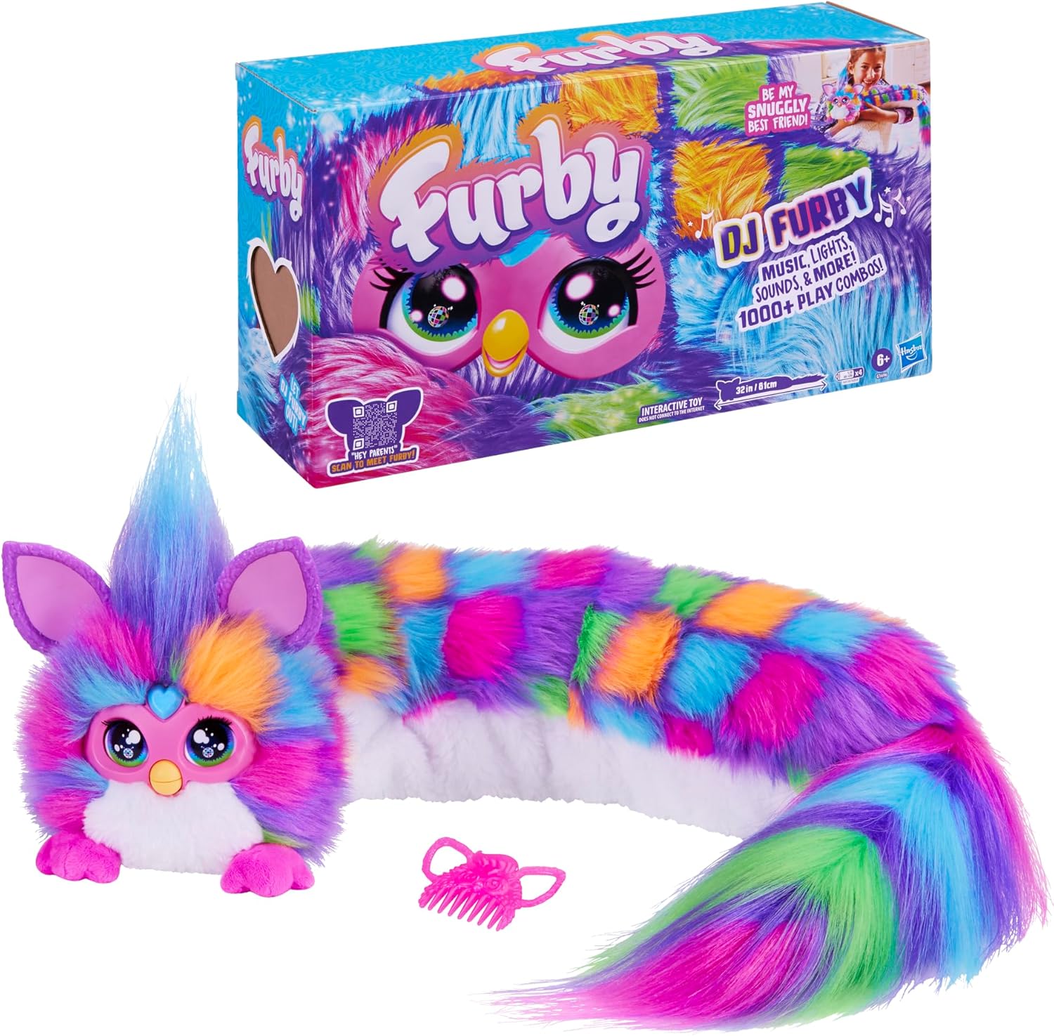 Furby DJ Interactive Toy Neon Star