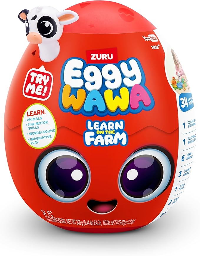 Farm Animals Theme Surprise Egg Front View