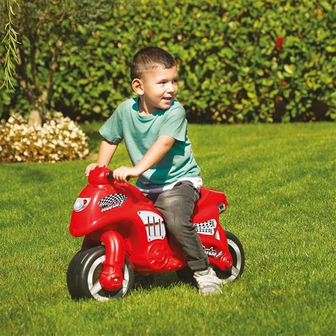 First Moto red beginner ride-on bike