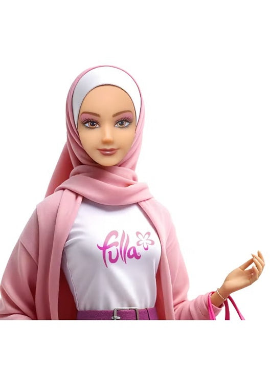 Fulla Doll in Casual Outfit 30cm with Pink Motorbike Playset