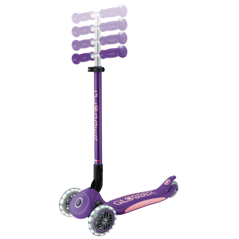 Globber Elite Lights Scooter - Purple