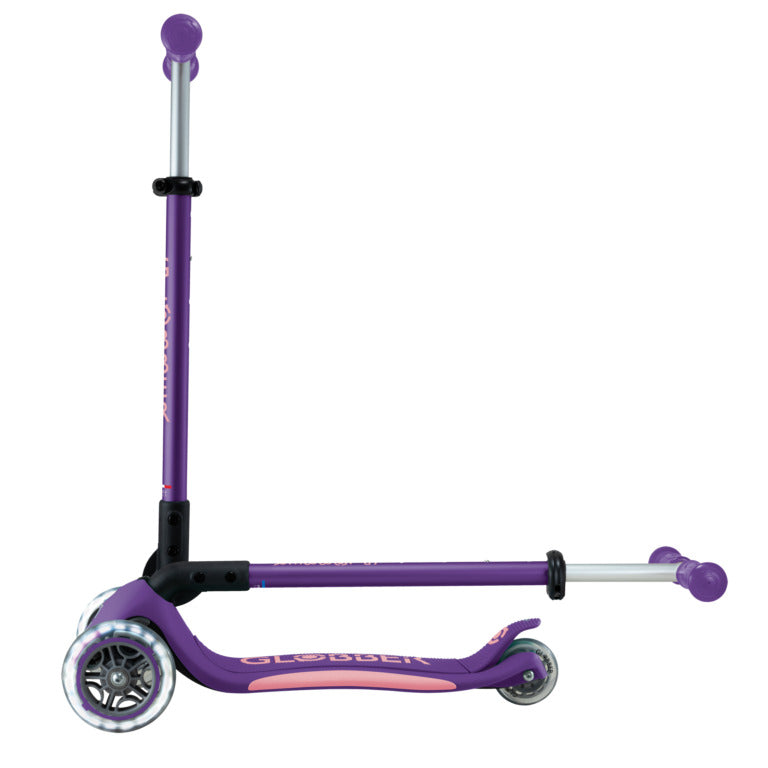 Globber Elite Lights Scooter - Purple