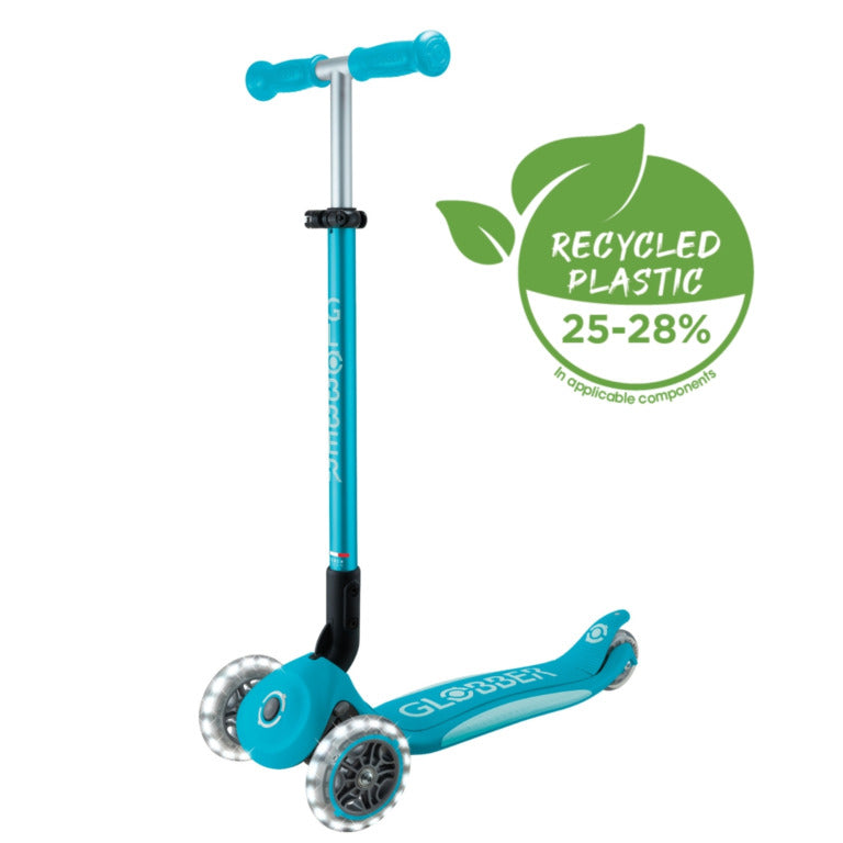 Globber Elite Lights Scooter - Aqua