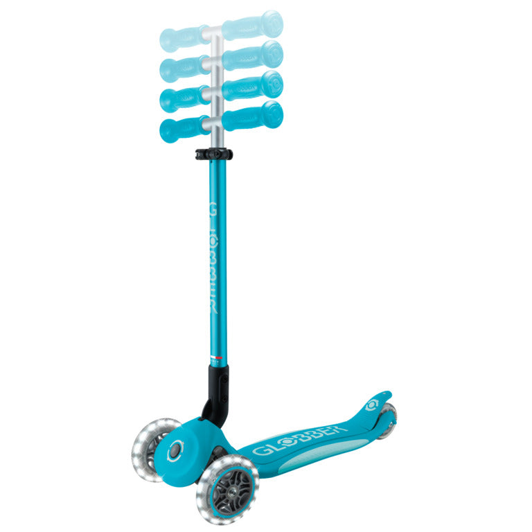 Globber Elite Lights Scooter - Aqua