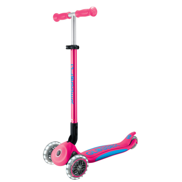 Globber Elite Lights Scooter - Fuchsia