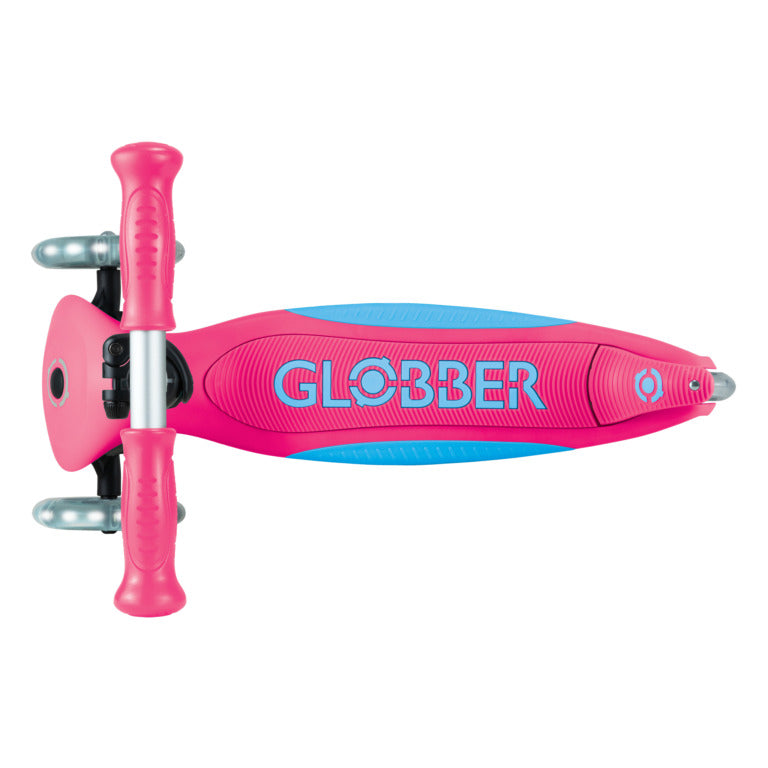 Globber Elite Lights Scooter - Fuchsia