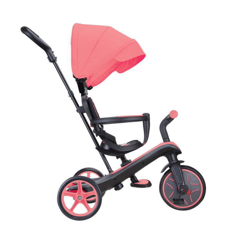 Globber Explorer Trike 4 in 1-Coral Pink