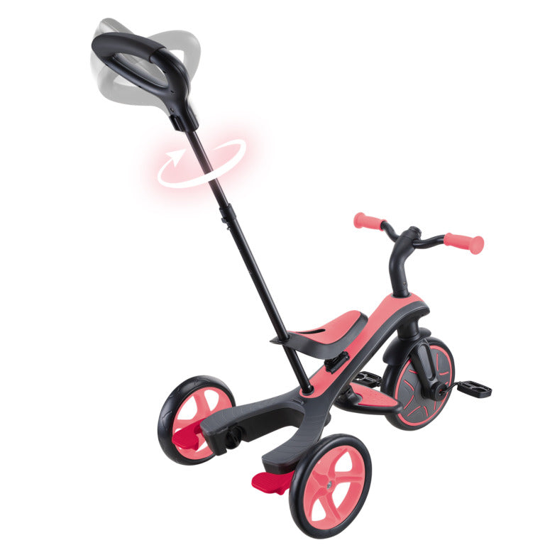 Globber Explorer Trike 4 in 1-Coral Pink