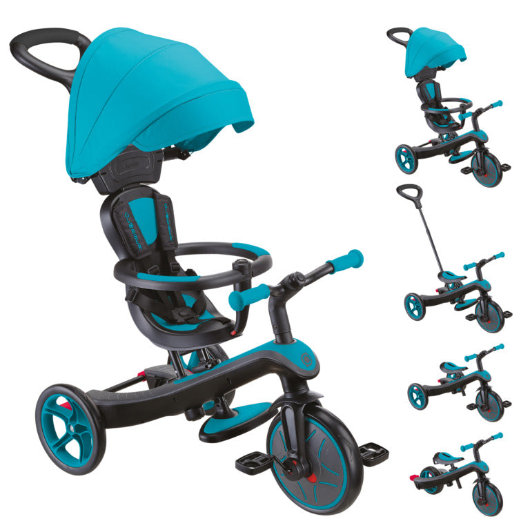 Globber Explorer Trike 4 in 1-Teal