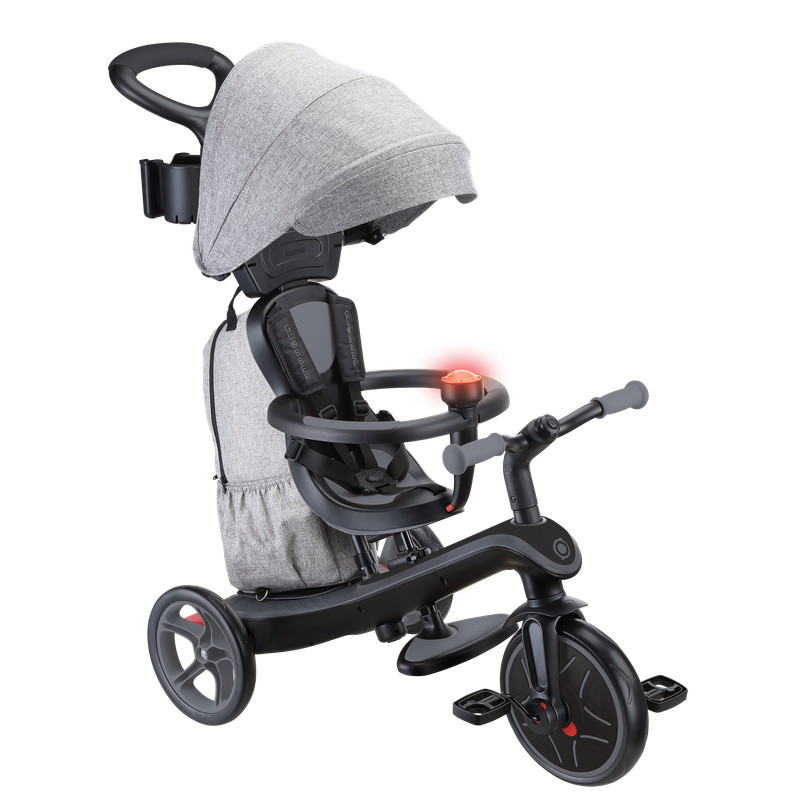 Globber Explorer Trike Deluxe Play Tricycle 4 in 1- Grey