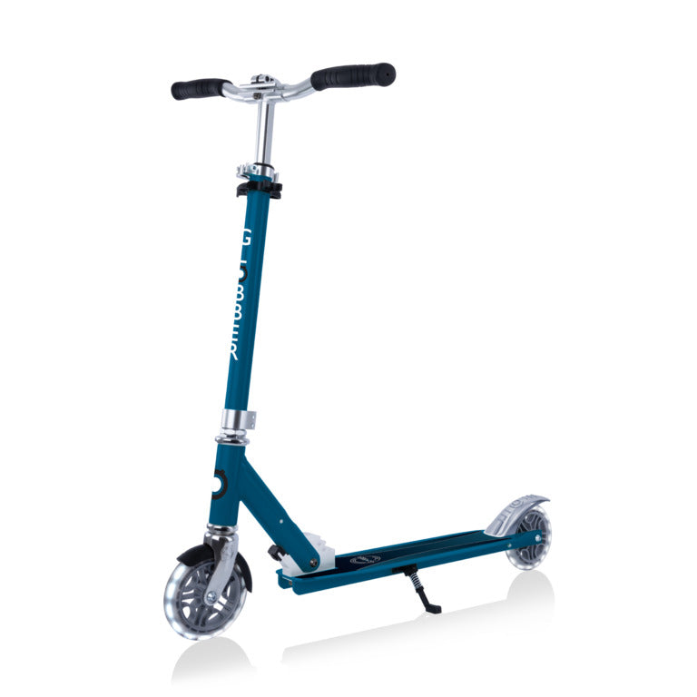 Globber Flow Element Lights Scooter - Petrol Blue