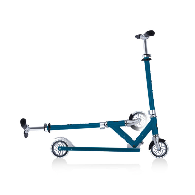 Globber Flow Element Lights Scooter - Petrol Blue