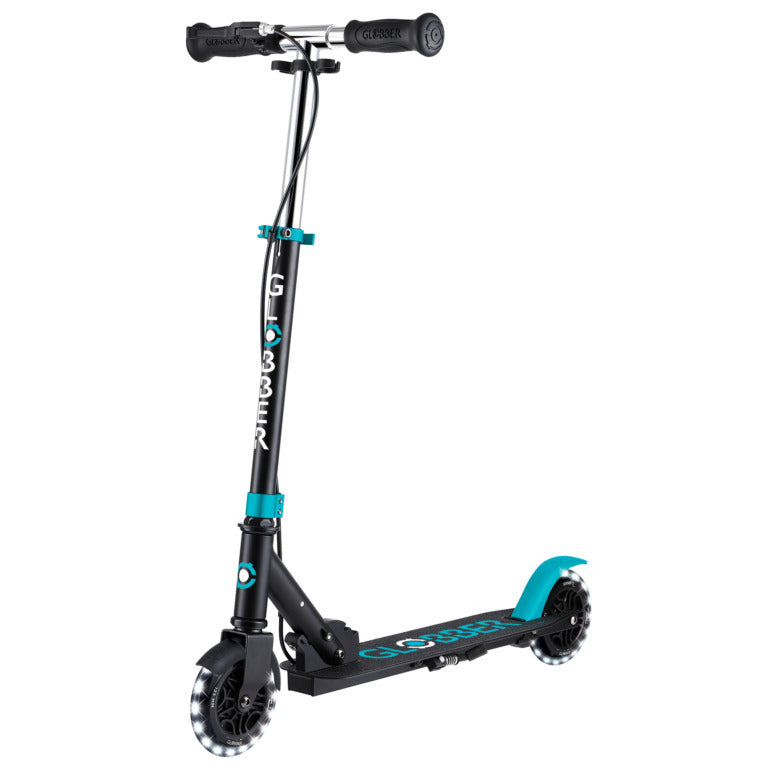 Globber Flow Element Junior Lights - Black/Teal