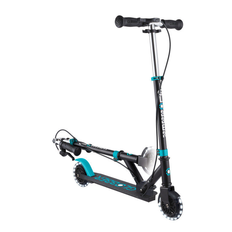 Globber Flow Element Junior Lights - Black/Teal