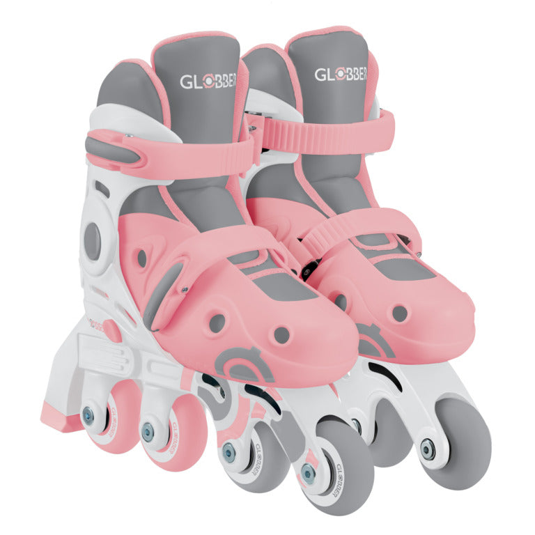 Globber 2 In 1 Learning Skates EU Size 29-32- Pastel Pink