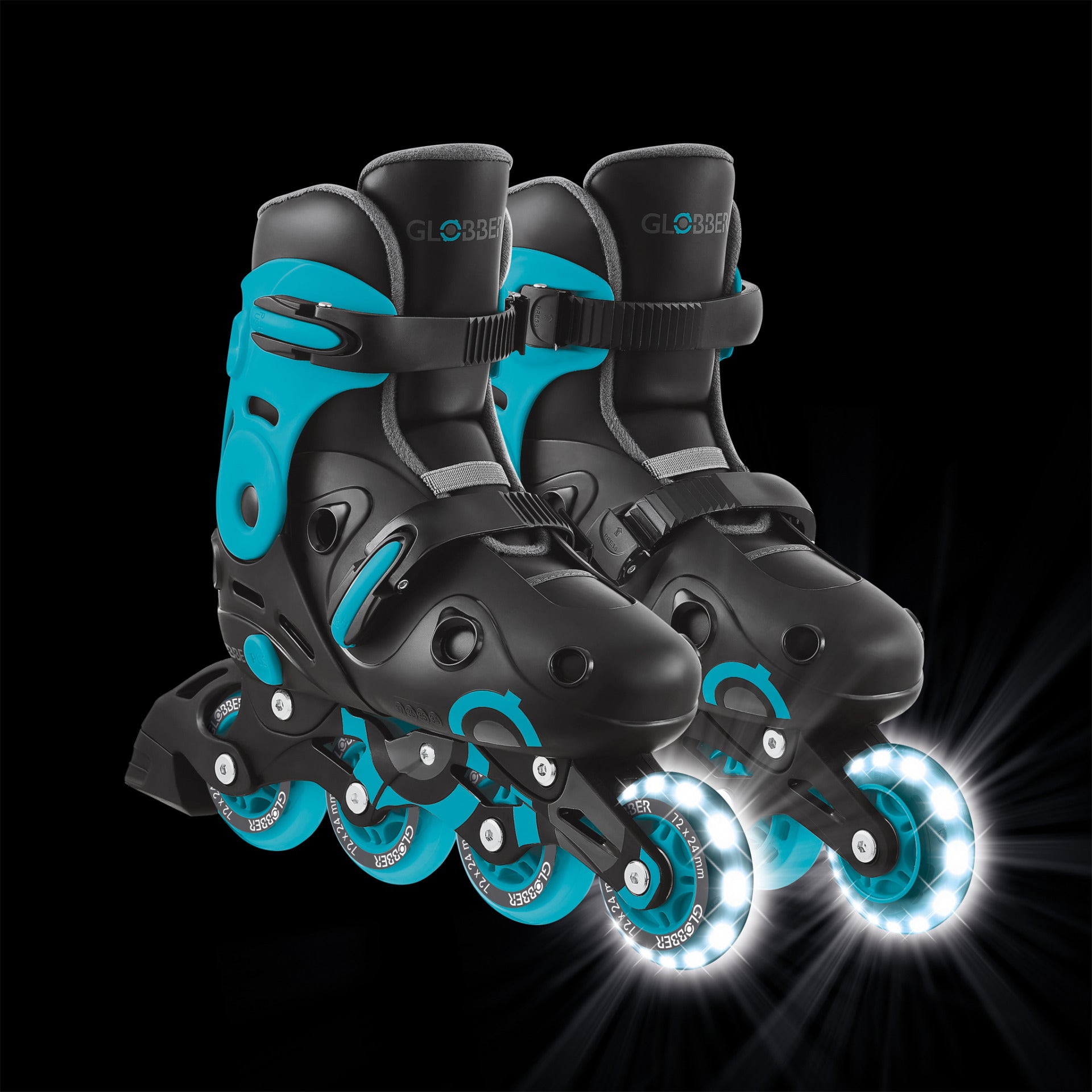 Globber Go Skates Light EU Size 34-37-Aqua