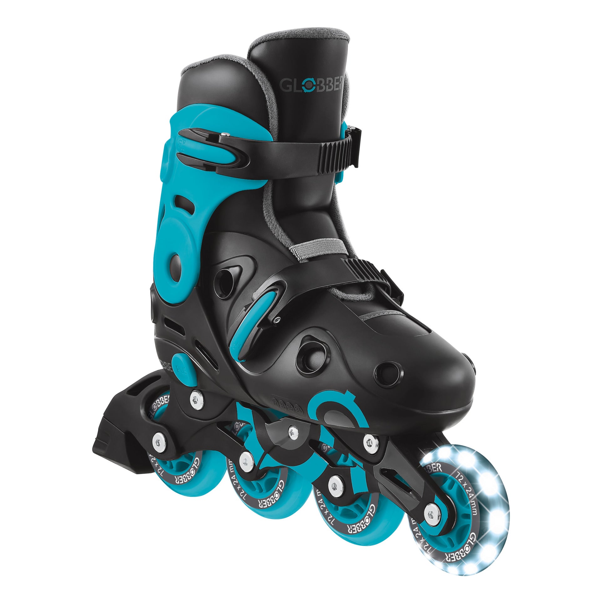 Globber Go Skates Light EU Size 34-37-Aqua