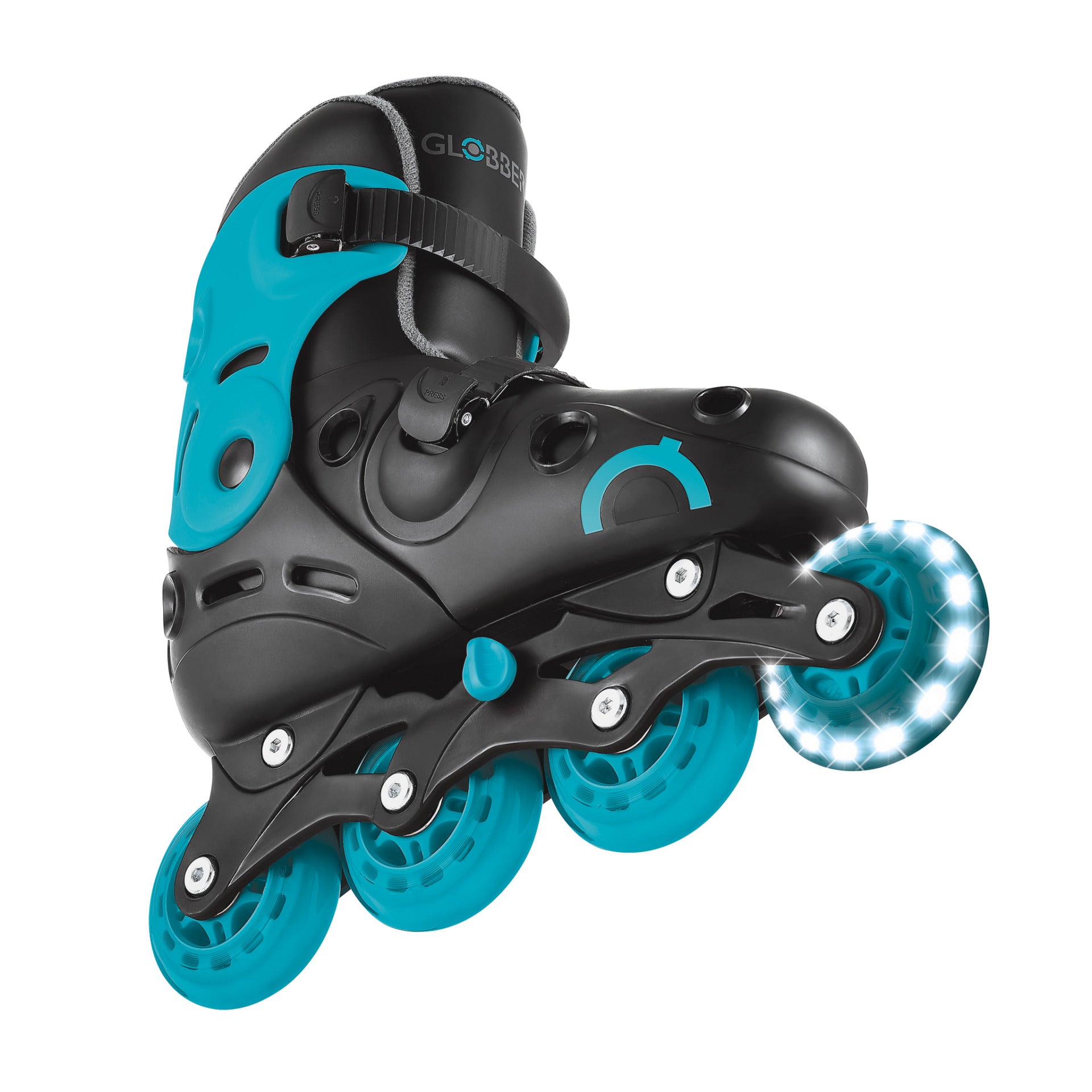 Globber Go Skates Light EU Size 34-37-Aqua