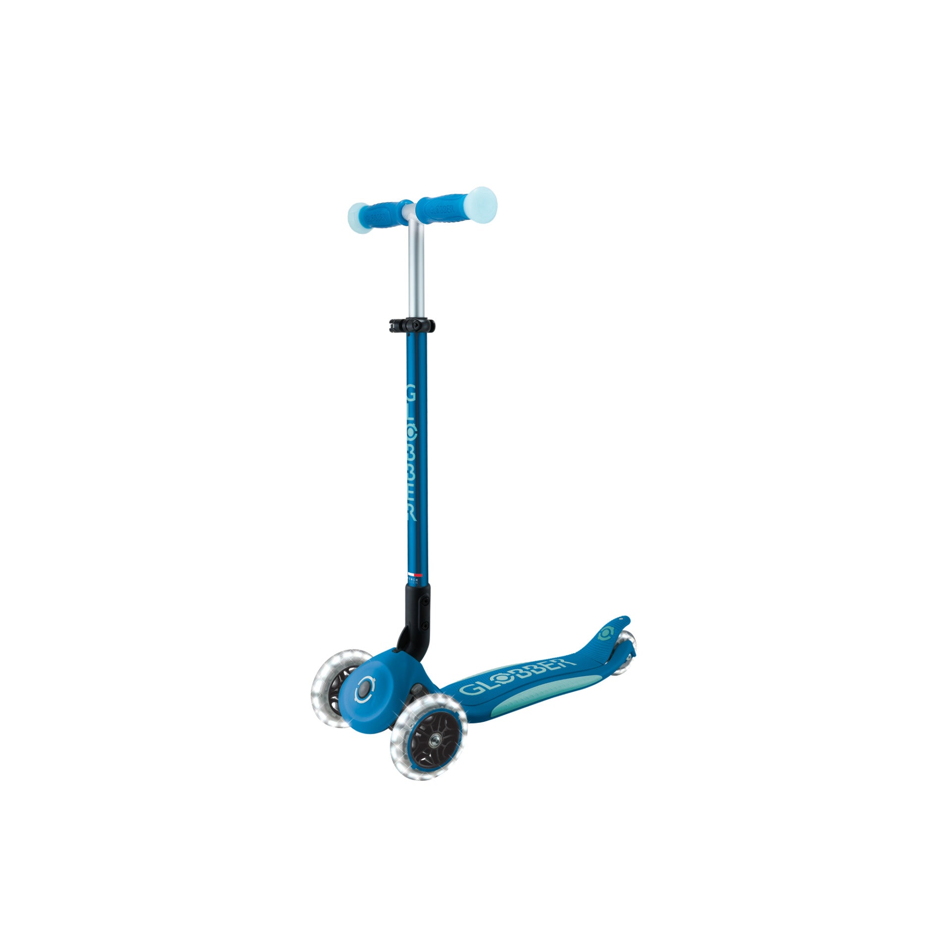 Globber Elite Glow Lights Scooter - Patrol Blue