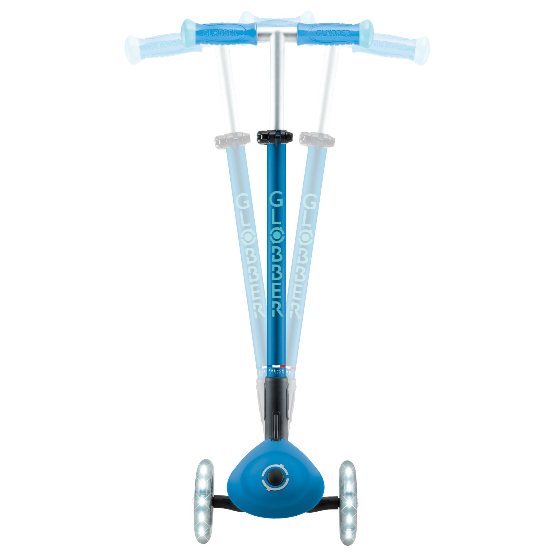 Globber Elite Glow Lights Scooter - Patrol Blue