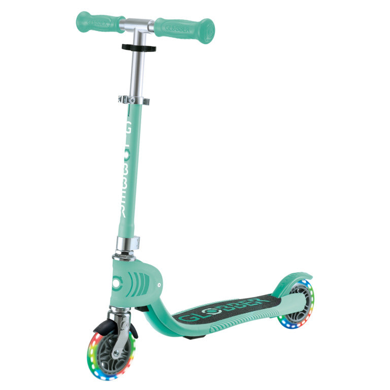 Globber Flow Foldable Junior Lights Scooter - Mint