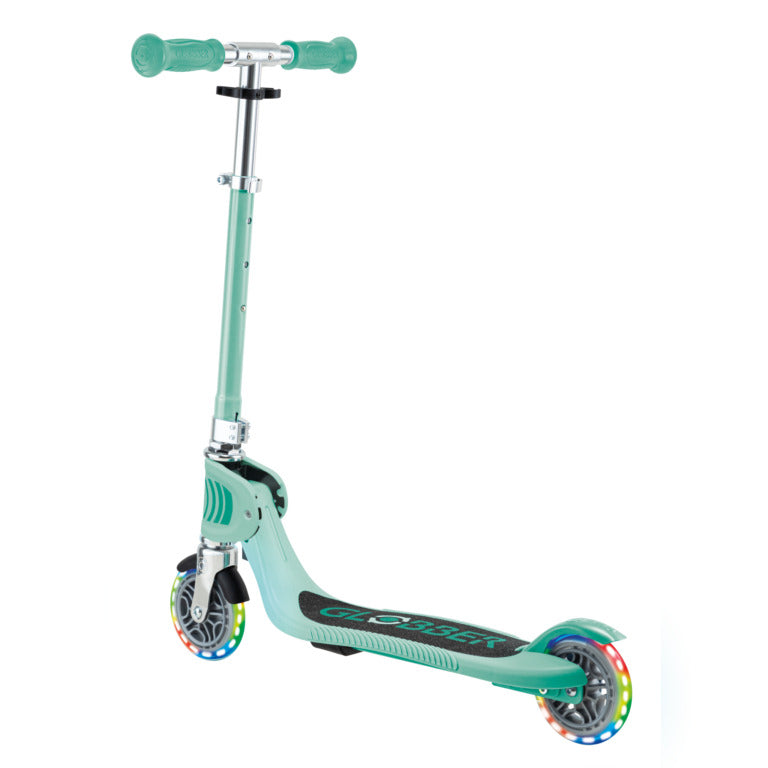 Globber Flow Foldable Junior Lights Scooter - Mint