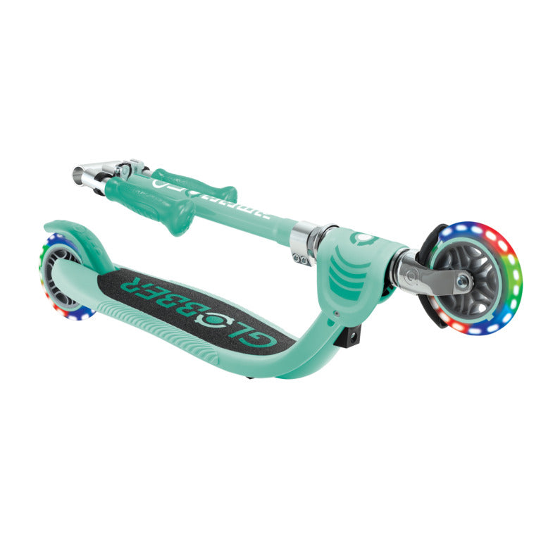 Globber Flow Foldable Junior Lights Scooter - Mint