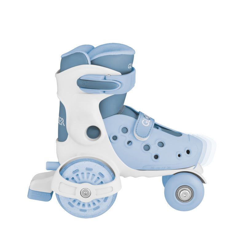 Globber Go Quad Learning Skates EU Size 26-29-Ash Blue