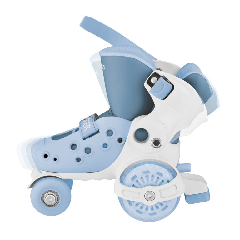 Globber Go Quad Learning Skates EU Size 26-29-Ash Blue