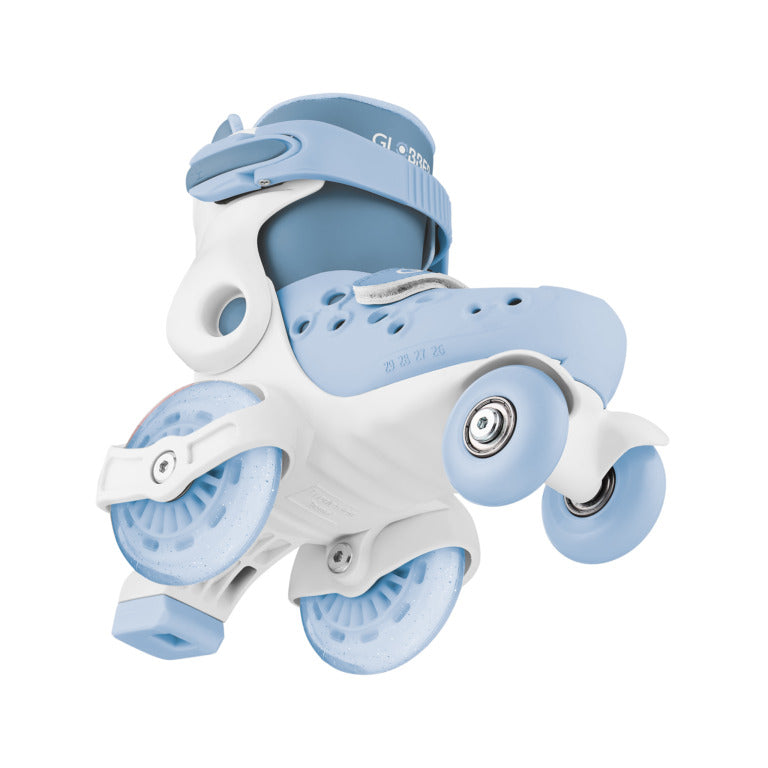 Globber Go Quad Learning Skates EU Size 26-29-Ash Blue