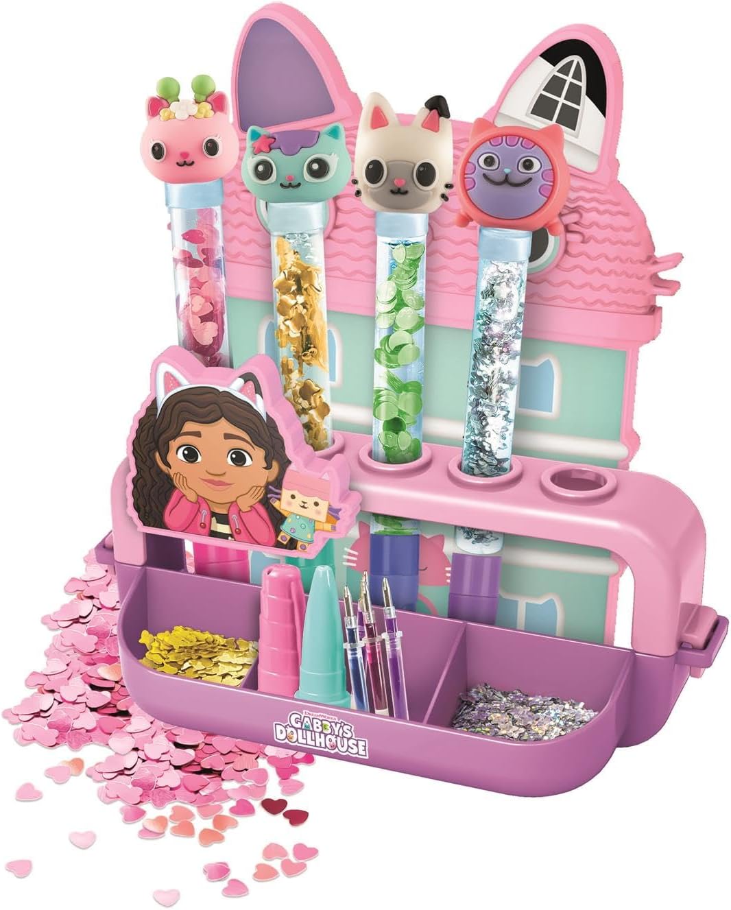 Gabbys Dollhouse DIY Pen Set with 5 Pens & Figures Pen Lab Gabbys Dollhouse Yallatoys