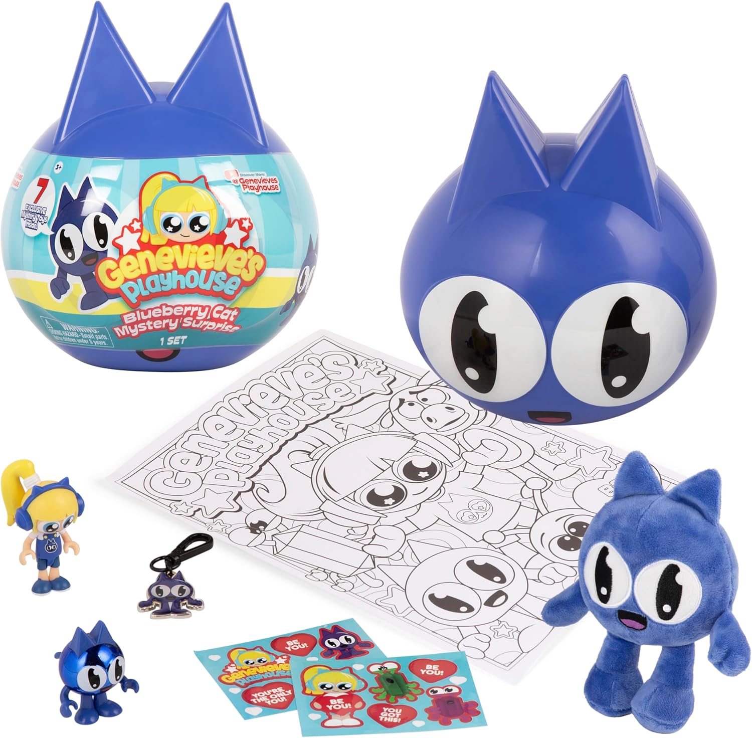 Genevieve's Playhouse Blueberry Cat Mystery Surprise Capsule Assorted