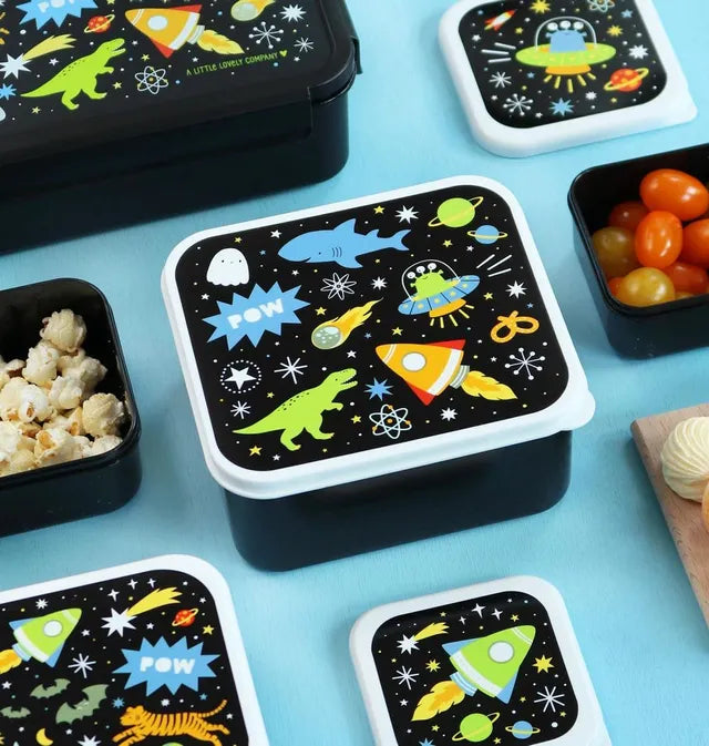 Galaxy Theme Multi-Size Lunch Box Set of 4
