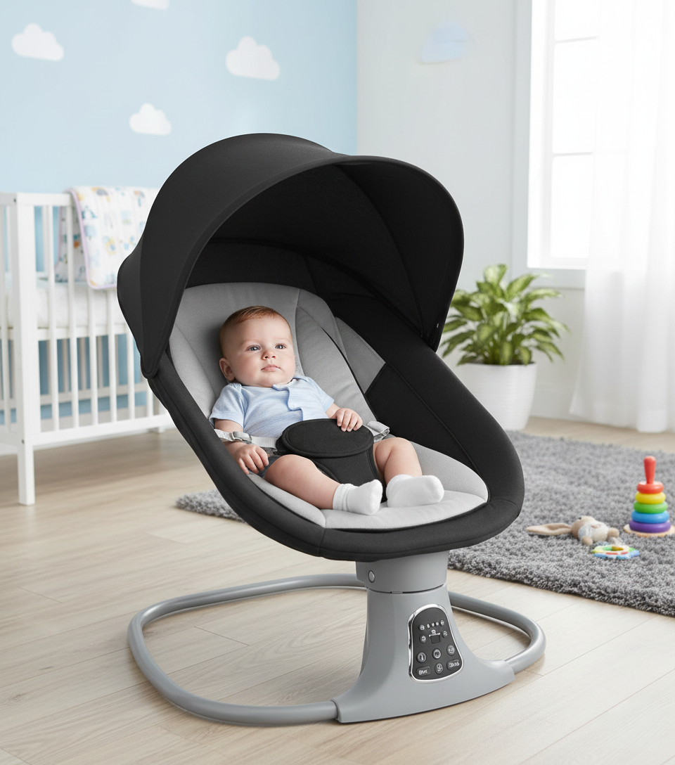 Moon Baby Rocker Black Moon Yallatoys