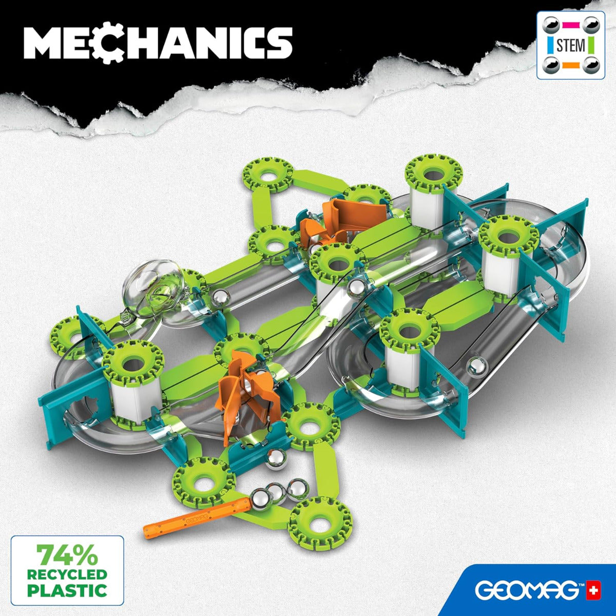 Geomag Mechanics 130pc Packaging View