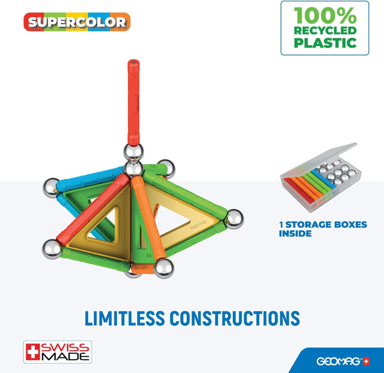 Geomag Supercolor 35pc Packaging Design