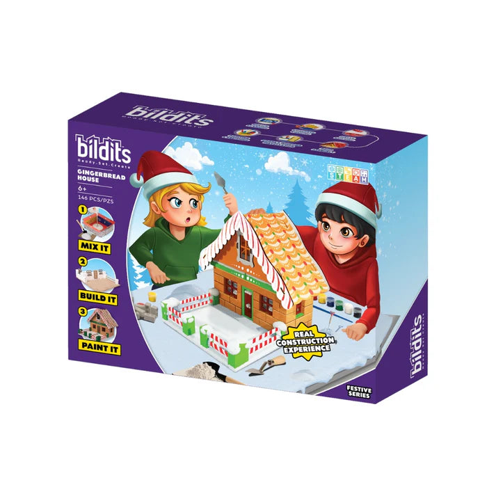 Gingerbread House Building Block Kit