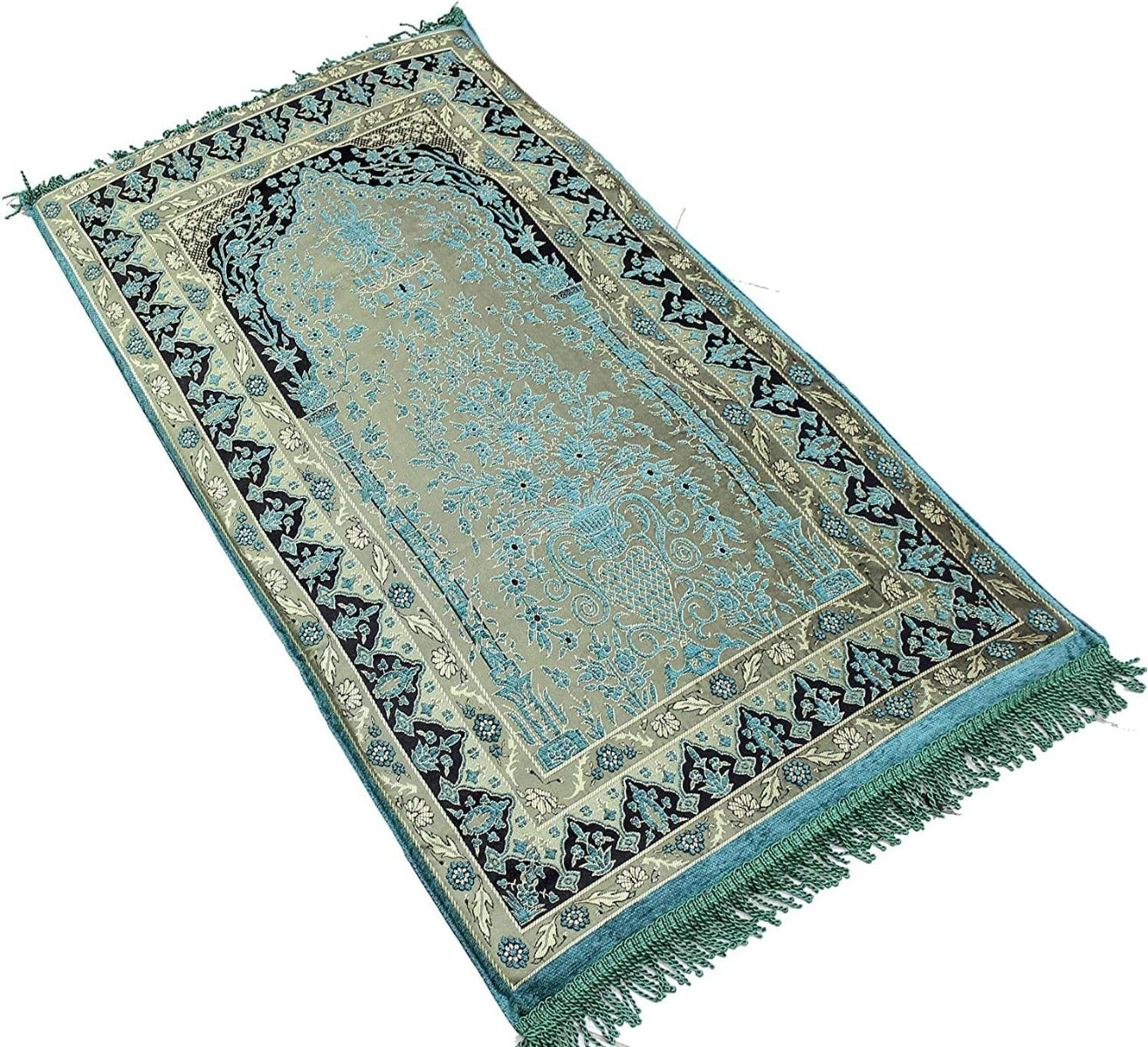 Green Sundus Padded Prayer Mat