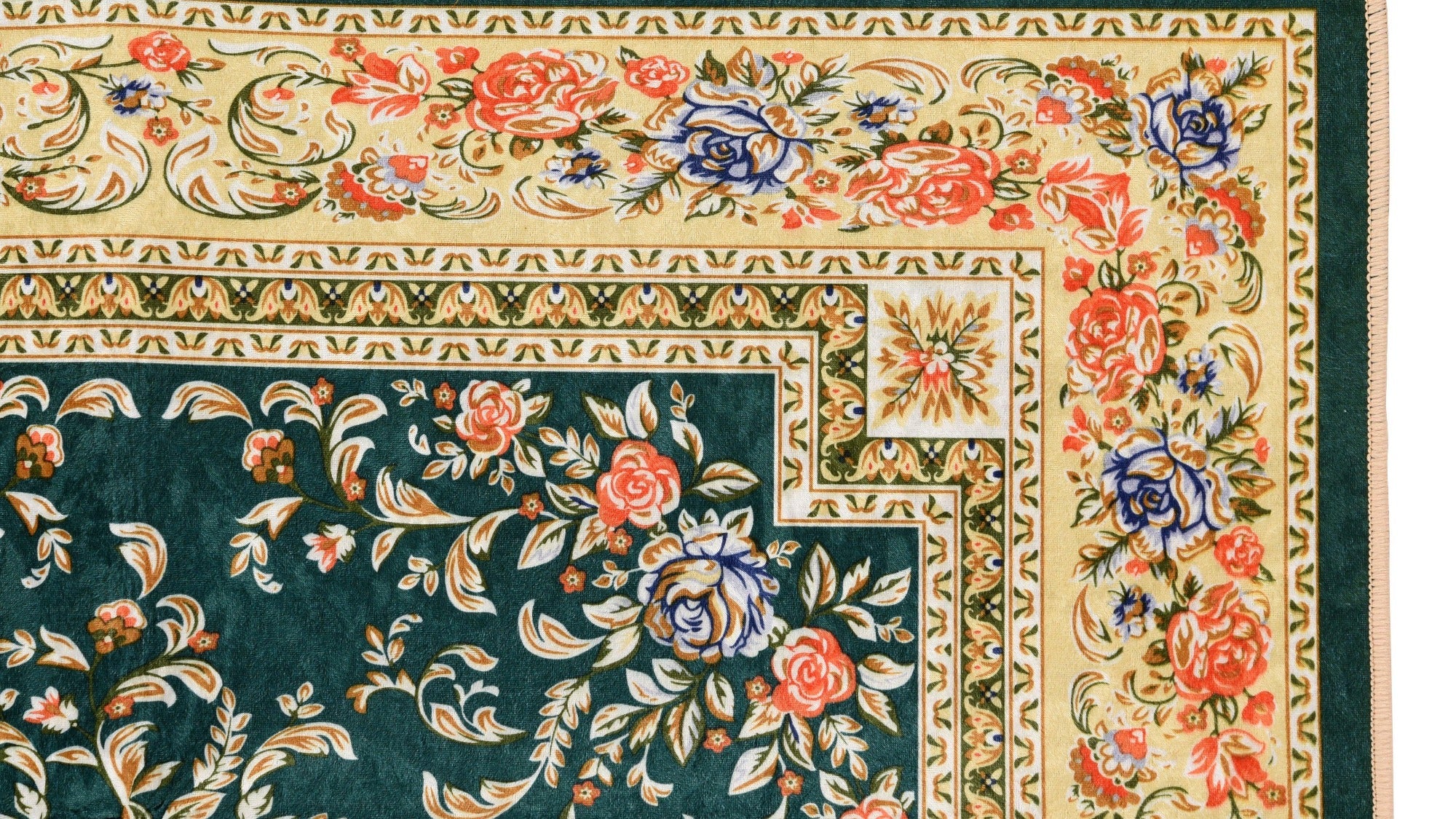 Green color Madinah Prayer Mat 