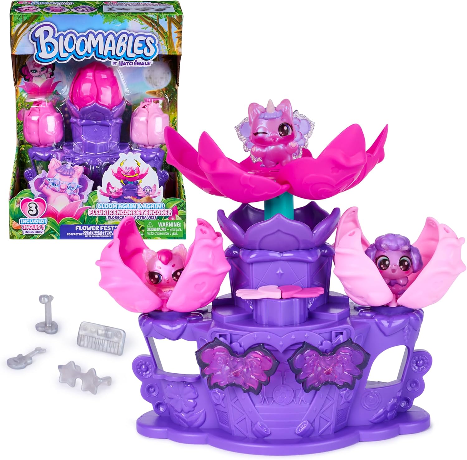 Hatchimals Flower Fest Collectibles Pack with 3 Surprise Blind Box Characters Hatchimals Yallatoys