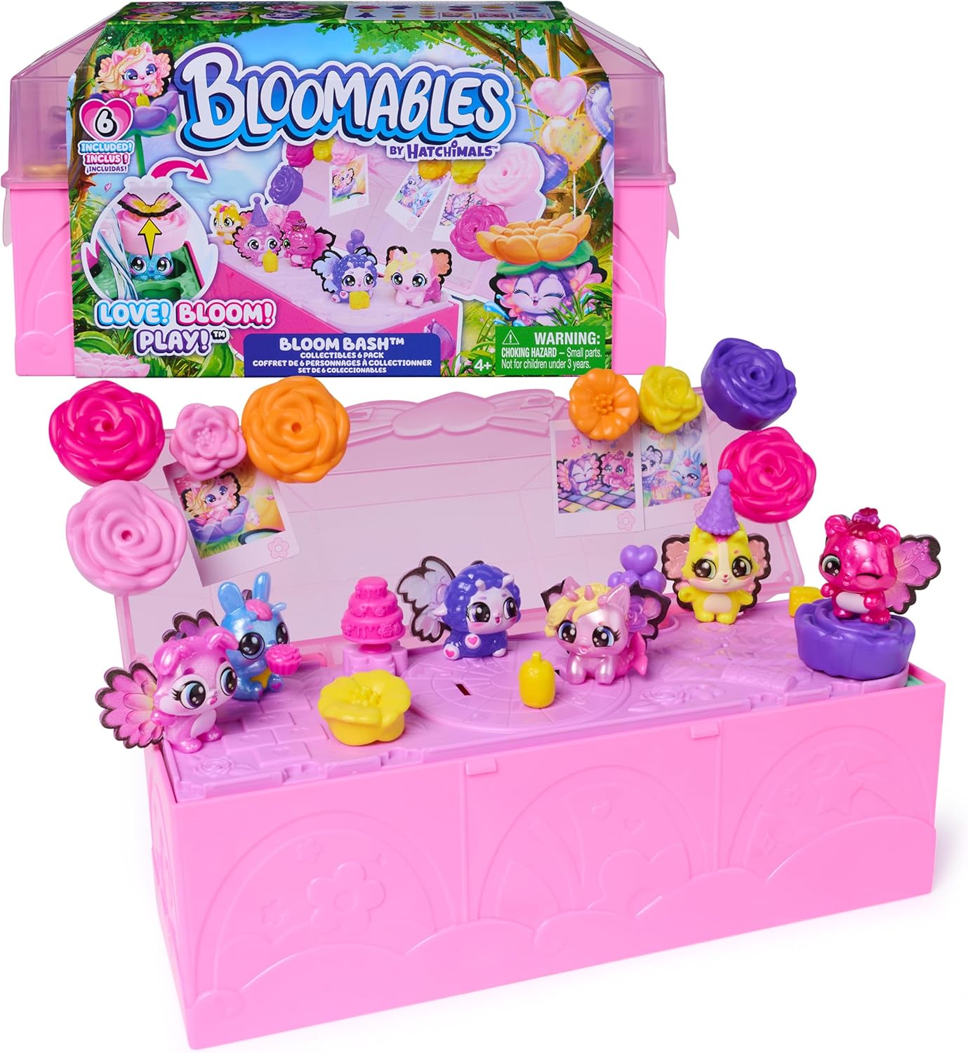 Hatchimals Bloomables Bloom Bash Pack Cute Easter Basket Stuffers with 6 Surprise Blind Box Figures Hatchimals Yallatoys