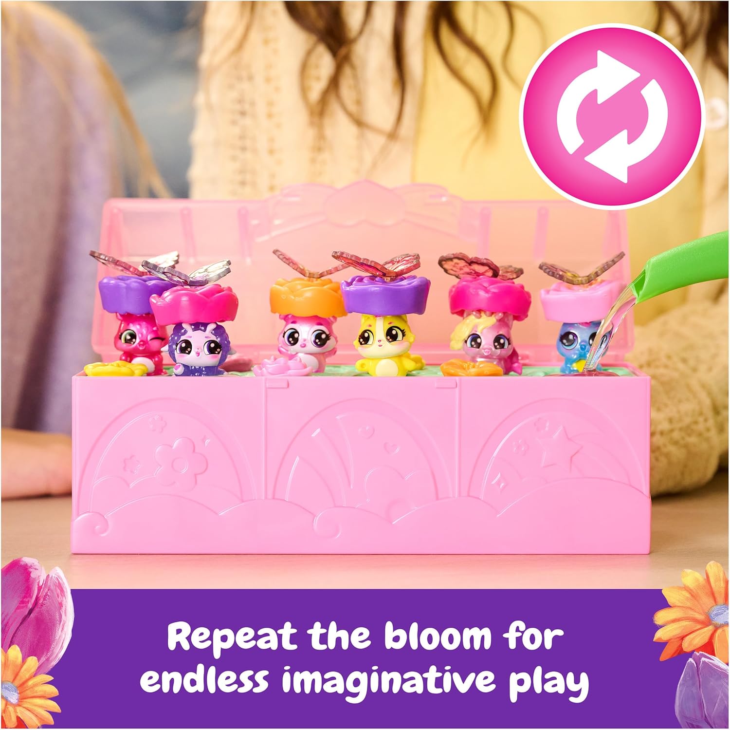 Hatchimals Bloomables Bloom Bash Pack Cute Easter Basket Stuffers with 6 Surprise Blind Box Figures Hatchimals Yallatoys