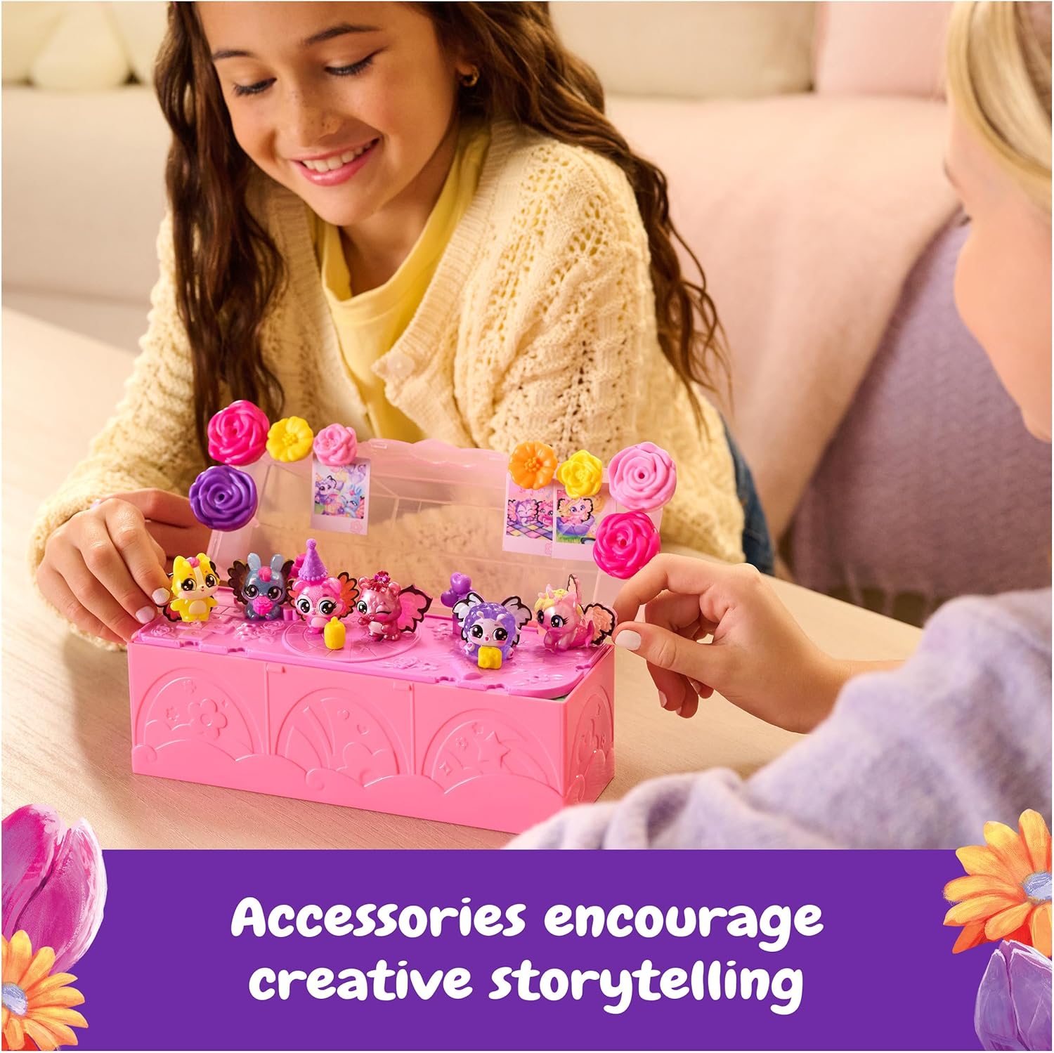 Hatchimals Bloomables Bloom Bash Pack Cute Easter Basket Stuffers with 6 Surprise Blind Box Figures Hatchimals Yallatoys