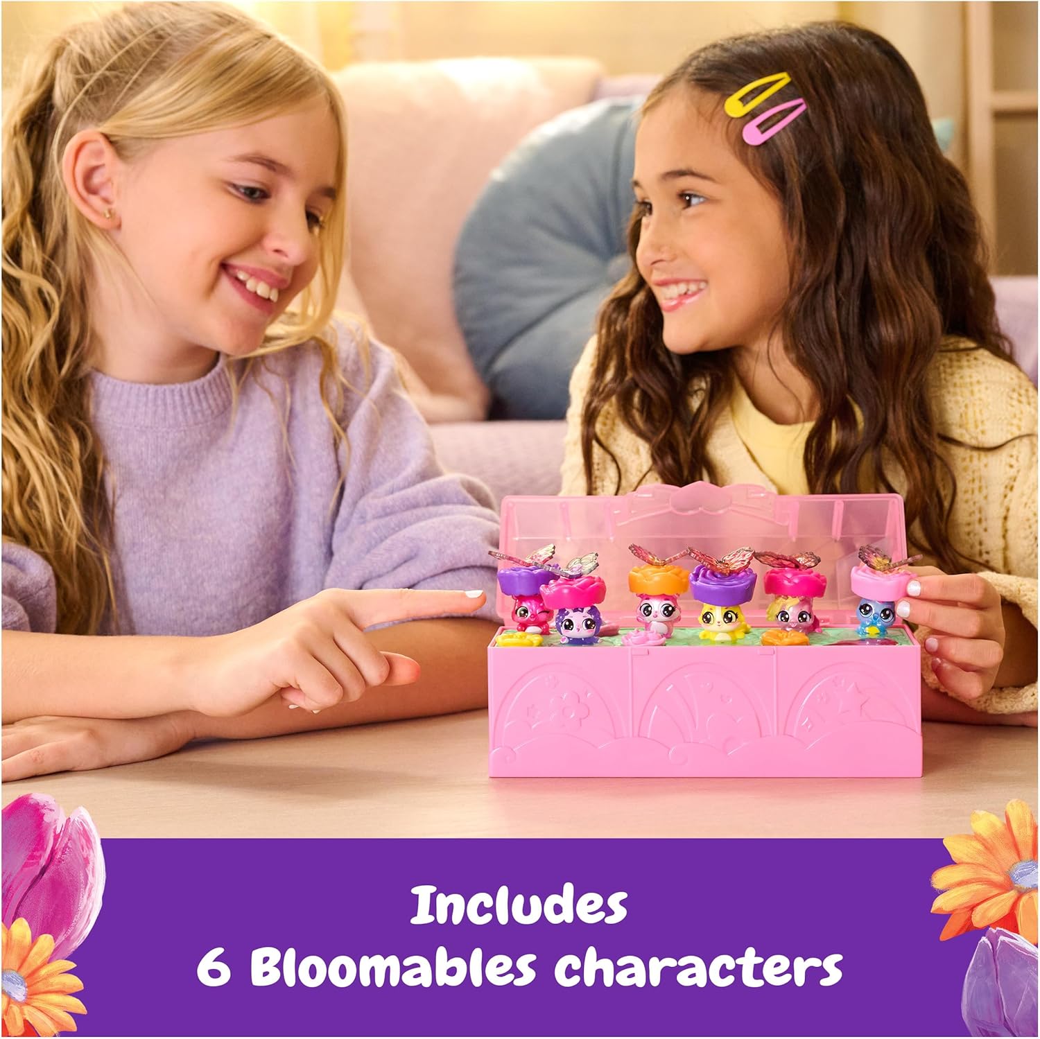 Hatchimals Bloomables Bloom Bash Pack Cute Easter Basket Stuffers with 6 Surprise Blind Box Figures Hatchimals Yallatoys