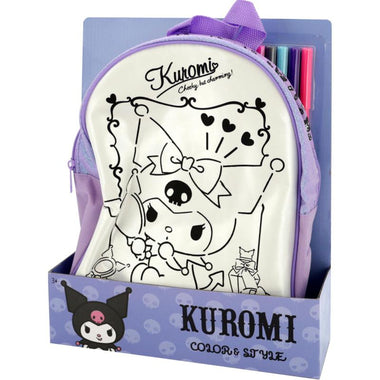Hello Kitty Kuromi Backpack Color and Style with 5pcs Washable markers