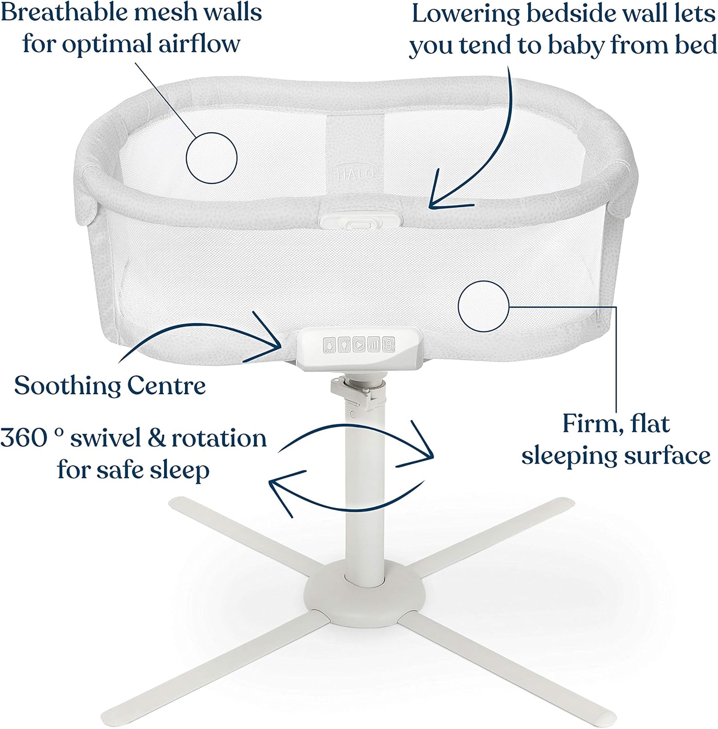 Halo Bassinet Swivel Sleeper Halo Yallatoys
