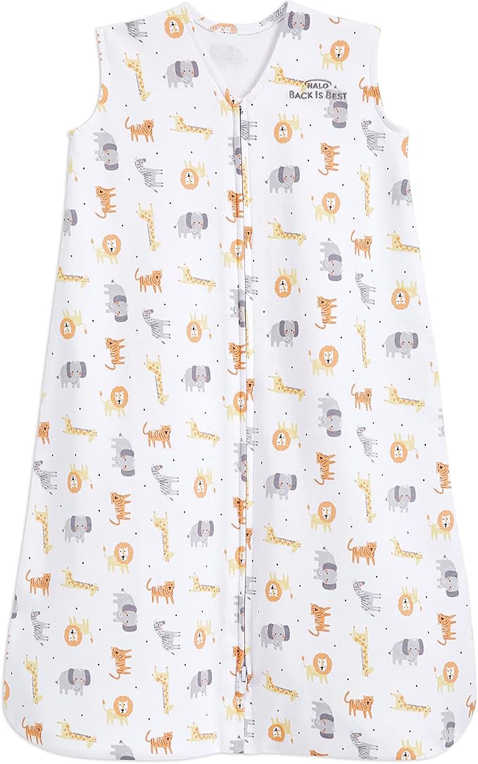 Halo Baby Sleeping Bag 0.5 Tog SleepSack 100% Cotton Jungle 0 to 6 months Halo Yallatoys